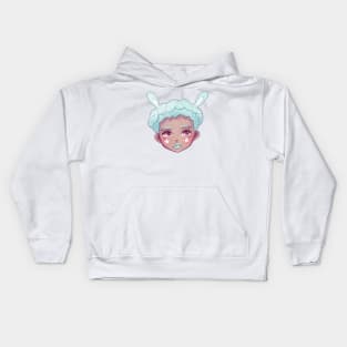 Bunny Girl Aqua Kids Hoodie